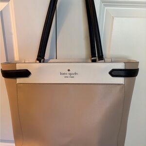 Kate Spade Two-Tone Cream and Black Tote